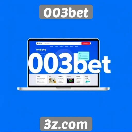 Navegação intuitiva e design responsivo no site 003bet