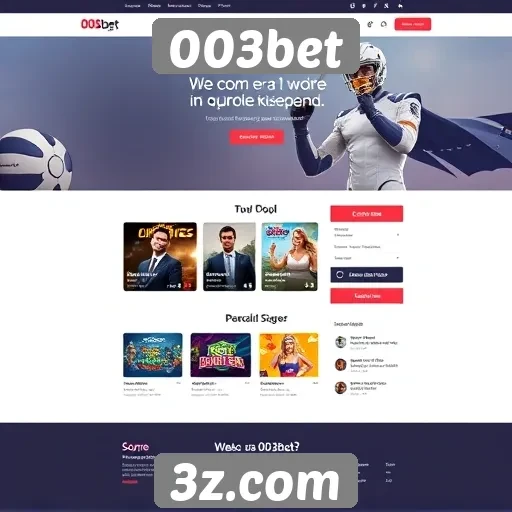 Usabilidade e design do site 003bet