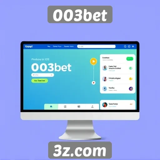 Interface do usuário do 003bet é amigável e intuitiva